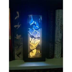 The Empyrean Fourth Wing Book Nook Shelf Light Box